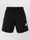 Amiri Core Logo Swim Trunk Back Pocket In Black