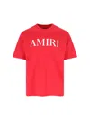 Amiri Crew Neck Short Sleeves In Red