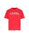 Amiri Crew Neck Short Sleeves In Red