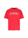 Amiri Crew Neck Short Sleeves In Red