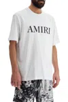 Amiri Oversized White T-shirt With Contrasting Logo Print In White
