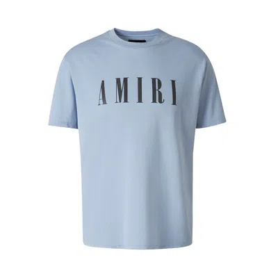 Pre-owned Amiri Core Logo Tee 'dusty Blue' | Men's Size Xl