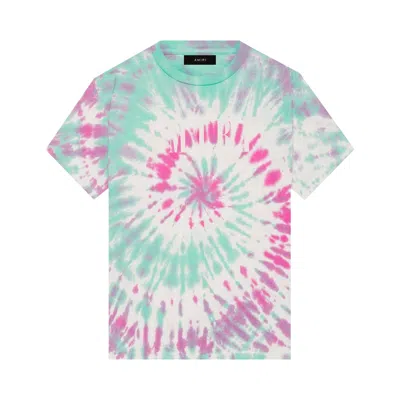 Pre-owned Amiri Core Logo Tie Dye Tee 'pea/ice/blanc' In White