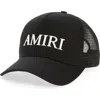 Amiri Core Logo Trucker Cap In Black