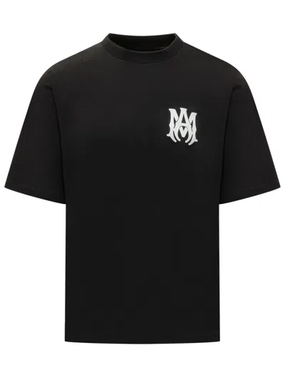 Amiri Core Logo T-shirt With Giro Neck In Black
