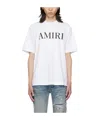 Amiri Cotton T-shirt With Front Logo Print In White