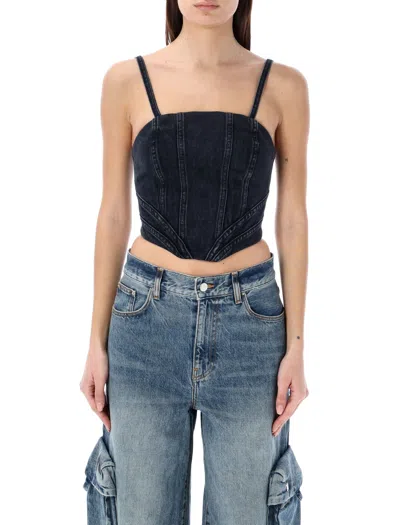 Amiri Corset In Faded Black