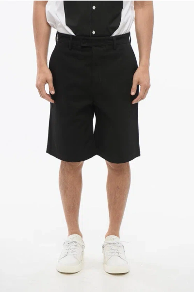 Amiri Cotton Arts District Shorts With Flush Pockets In Black