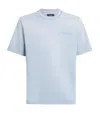 Amiri Bleached Bandana Patch T-shirt In Blue
