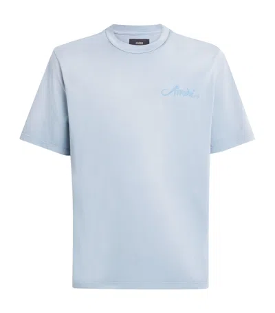 AMIRI COTTON BANDANA PATCH T-SHIRT
