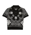 AMIRI COTTON BANDANA POLO SHIRT