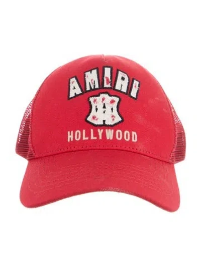 Pre-owned Amiri Cotton Baseball Cap In Red