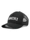 AMIRI COTTON BASEBALL CAP WITH EMBROIDERED LOGO