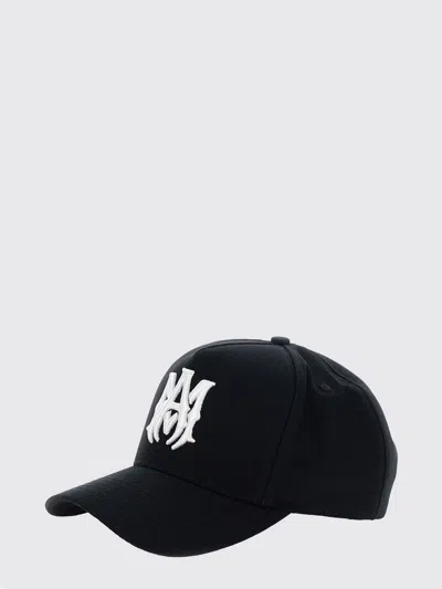 Amiri Cotton Baseball Cap With Embroidered Monogram And Adjustable Strap In Black