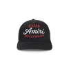 Amiri Black Baseball Cap With Maxi Logo On The Front In Cotton Man In Black