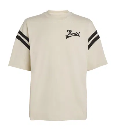 Amiri Cotton Baseball T-shirt In White