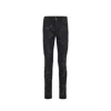 Amiri Gray Cotton Skinny Jeans In Black