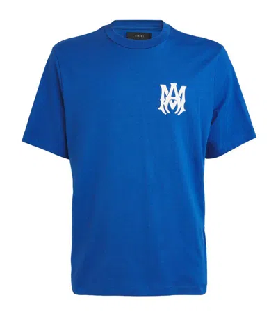 Amiri Cotton Core Logo T-shirt In Blue