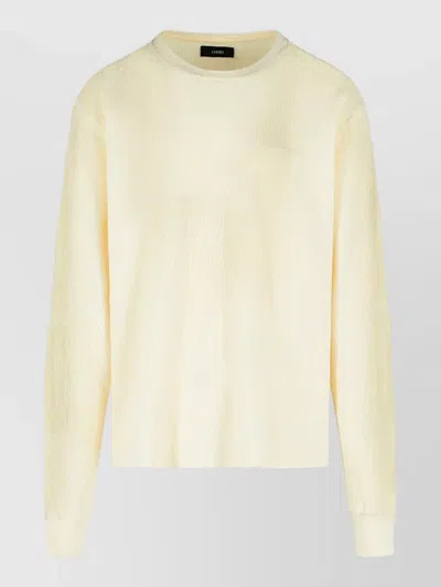 Amiri Cotton Crew Neck Long Sleeve T Shirt In Animal Print