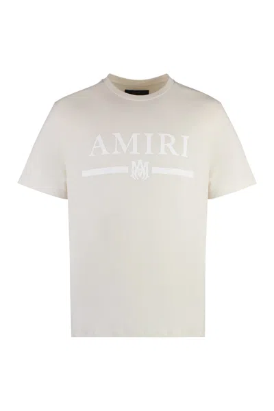 Amiri Cotton Crew-neck T-shirt In Ivory