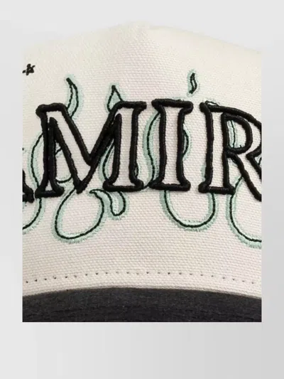 Amiri Cotton Flame Print Baseball Cap