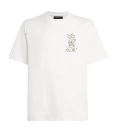 Amiri Garden-print T-shirt In White