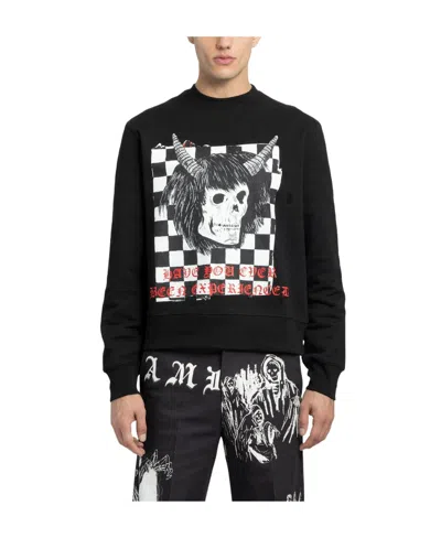 Amiri Cotton Graphic-print Sweatshirt In Black