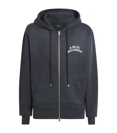 AMIRI COTTON HOLLYWOOD ZIP HOODIE