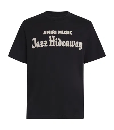 Amiri Jazz Hide Crewneck T-shirt In Black