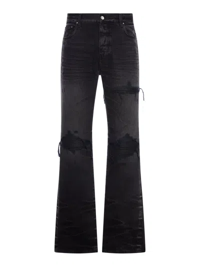 AMIRI LEATHER STRAIGHT MX1 JEANS