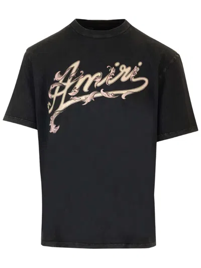 Amiri Cotton Jersey T-shirt In Black