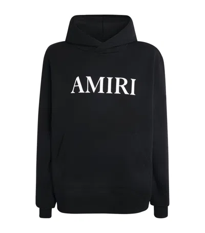 Amiri Cotton Logo Hoodie In Black