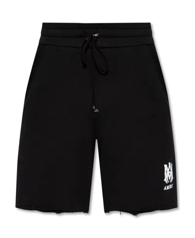 Amiri Cotton Logo-print Track Shorts In Black