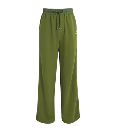 Amiri Cotton Logo Relaxed Sweatpants In Green