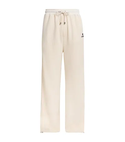 Amiri Logo-print Drawstring Track Pants In White