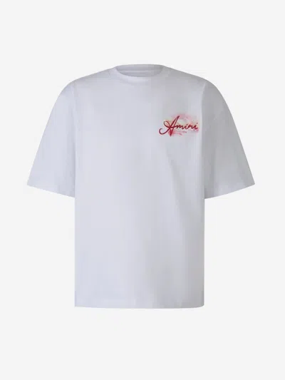 Amiri Cotton Logo T-shirt In White