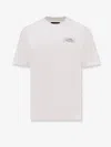 Amiri Black Crewneck T-shirt With Logo Lettering On Front And Rear In White