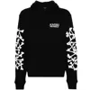 Amiri Cotton Sweatshirt Featuring Bone Print In Black