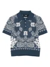 Amiri Cotton Polo Shirt In Blue
