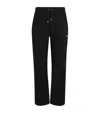 Amiri Cotton Relaxed Logo Sweatpants In Black