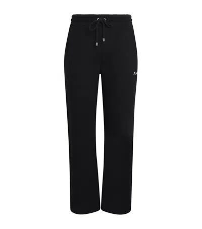Amiri Cotton Relaxed Logo Sweatpants In Black