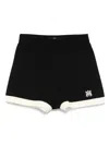 Amiri Cotton Shorts In Black
