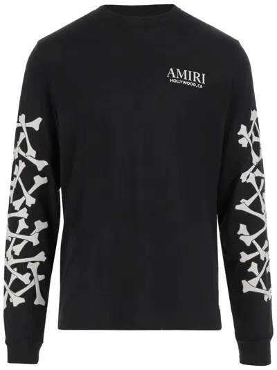 AMIRI COTTON SWEATSHIRT FEATURING BONE PRINT