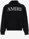 Amiri Cotton Sweatshirt With Logo In Black