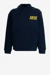 Amiri Cotton Sweatshirt With Print And Logo In Blue
