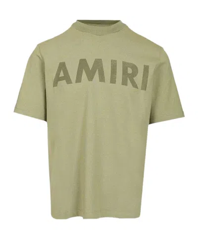 Amiri Cotton T-shirt In Green