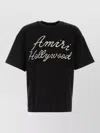 Amiri Oversized Fit Hollywood Script Tee In Black