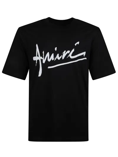Amiri Cotton T-shirt In Black
