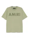 Amiri Stencil Crewneck Short Sleeves T-shirt In Gray