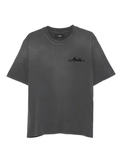 AMIRI AMIRI COTTON T-SHIRT WITH EMBROIDERY